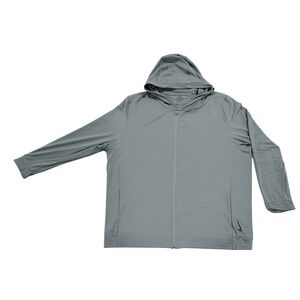 Nike Men's XXL Full Zip Lightweight‎ Jacket Gray